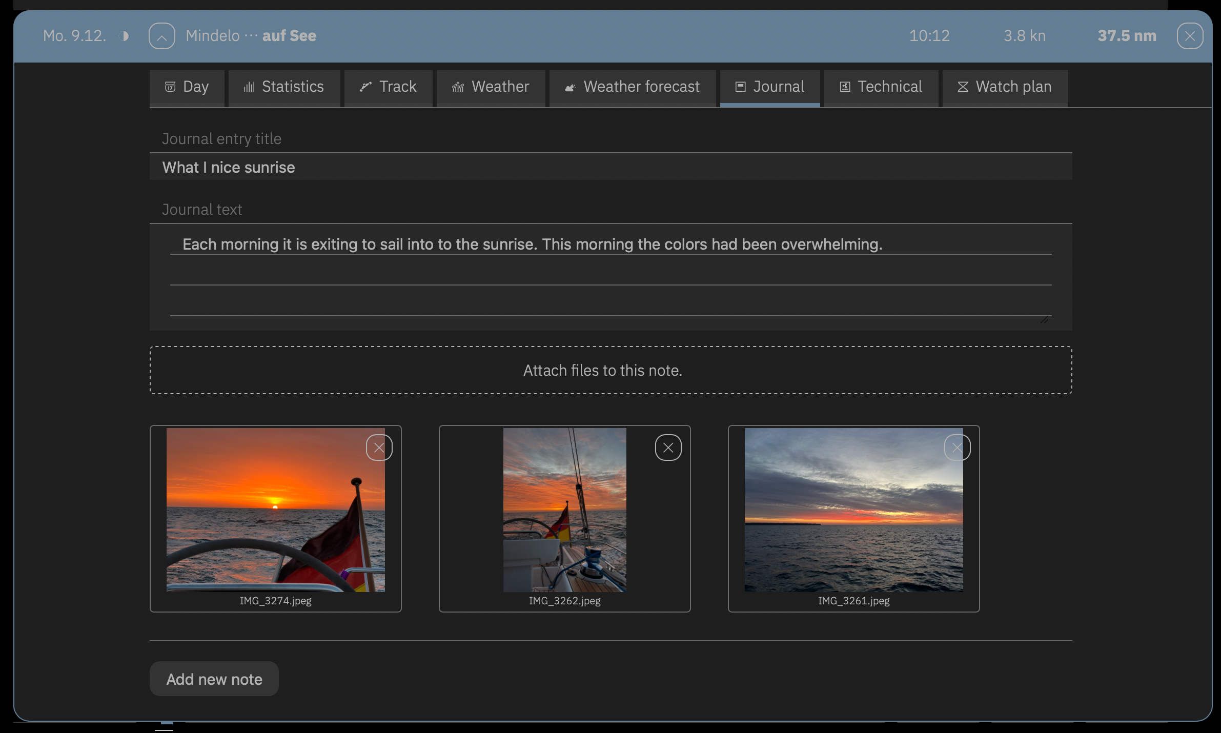 The <strong>Journal</strong> card