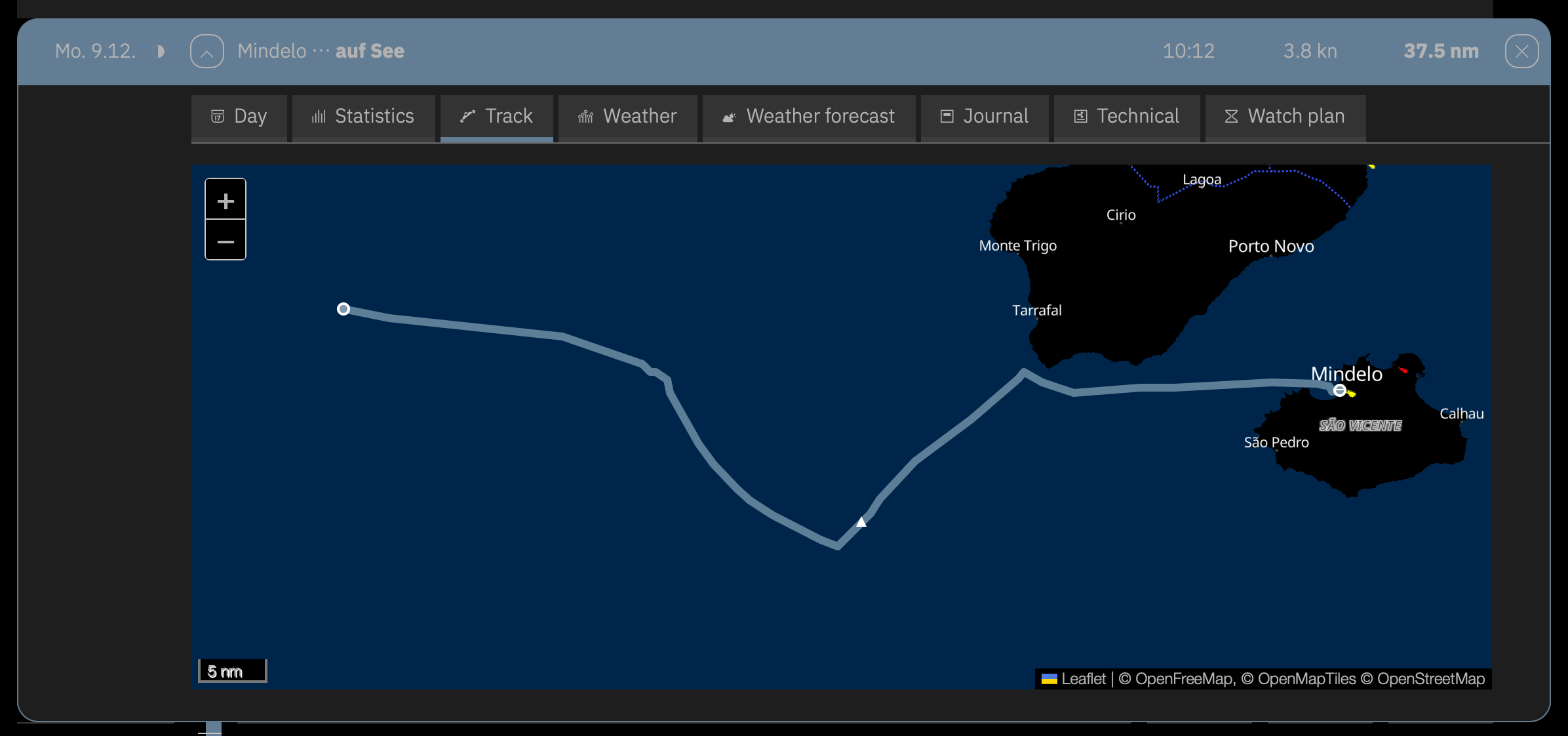 The <strong>Track</strong> card