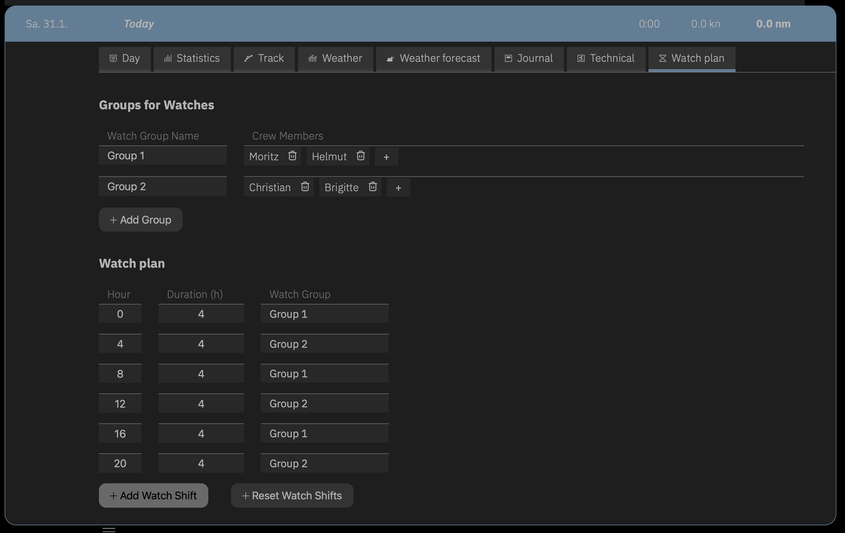 The <strong>Watch plan</strong> card