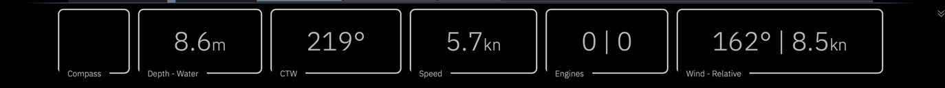 Below the last log entry is the log row with current values