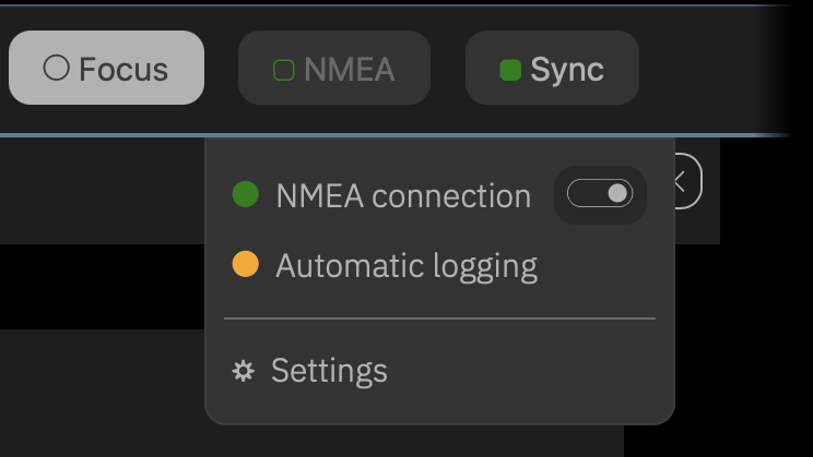 Data recording active