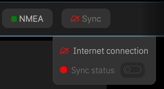 Internet off, Sync off