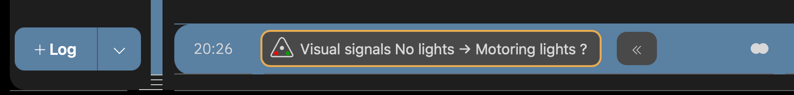Hint to visual signals